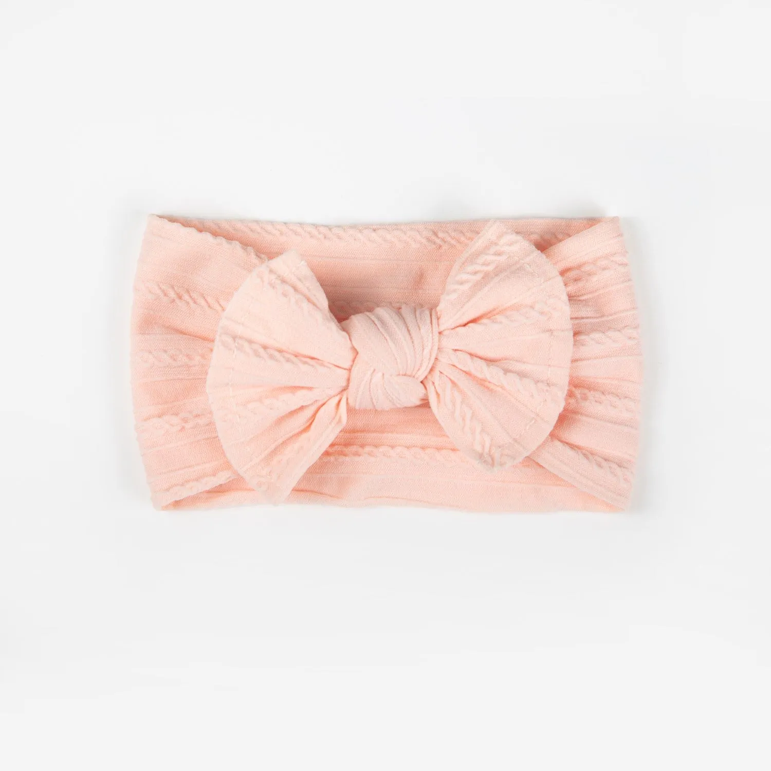 Wild Kind Ayla Wide Bow Headband - Pink Lemonade