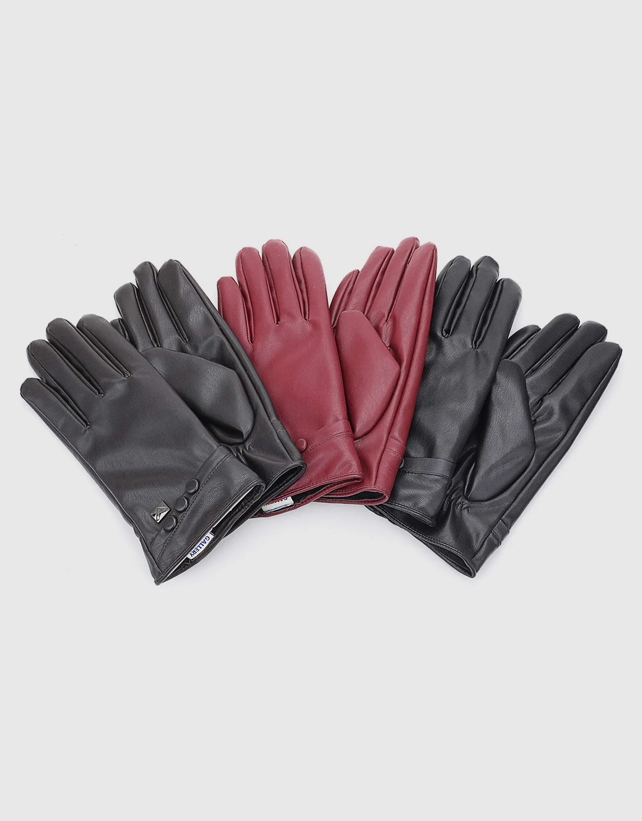 Women's  Touchscreen Three Button Winter Gloves